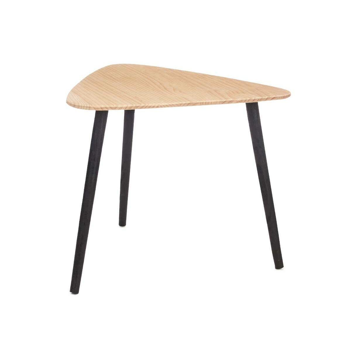 Mesa de Centro Gift Decor Marrón Negro Madera 60 x 48 x 64 cm