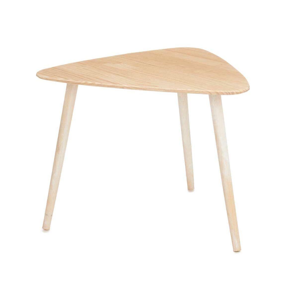 Mesa de Centro Gift Decor Blanco Marrón Madera 60 x 48 x 64 cm