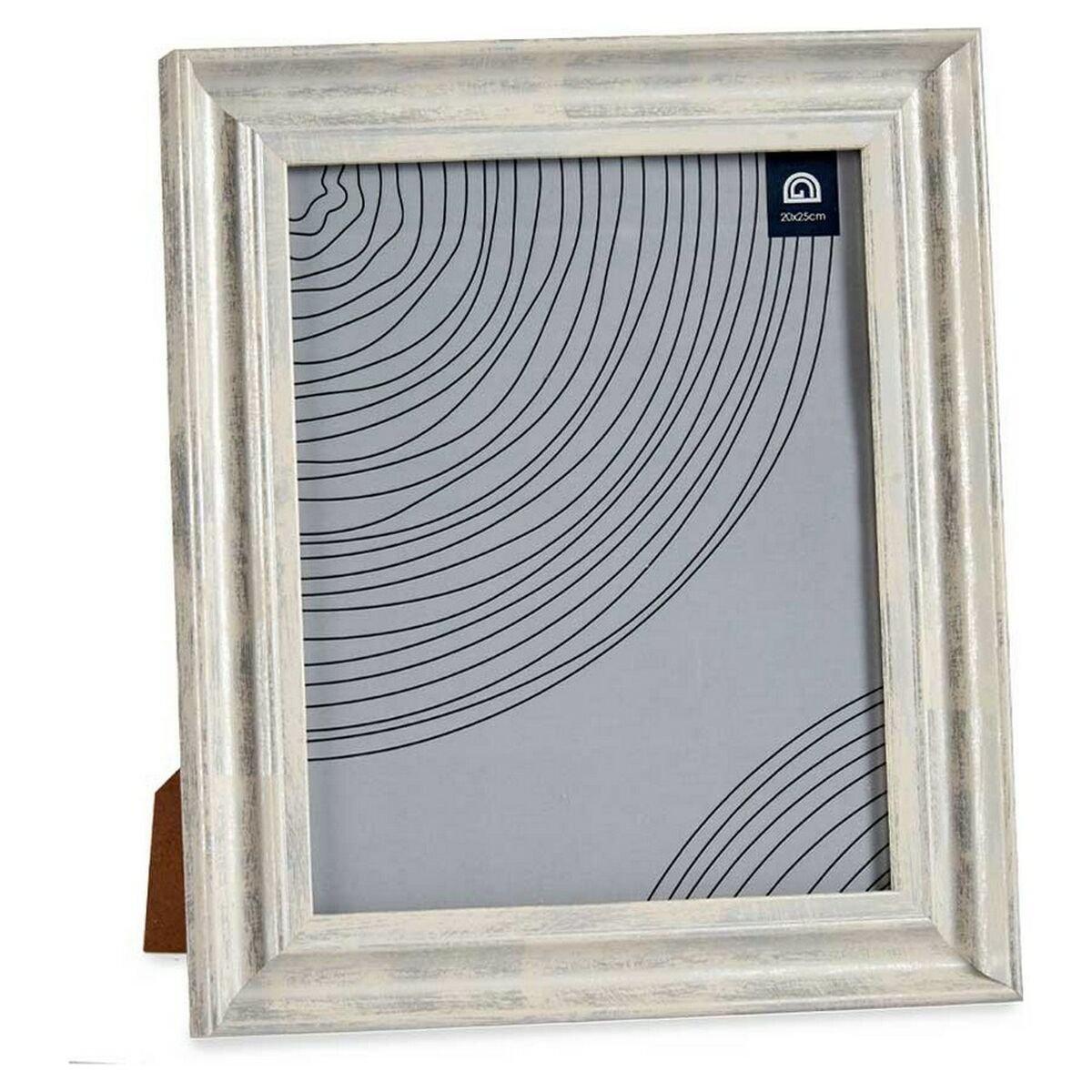 Marco de Fotos Gift Decor Marrón Plateado Plata Madera Vidrio Cristal Poliestireno Plástico