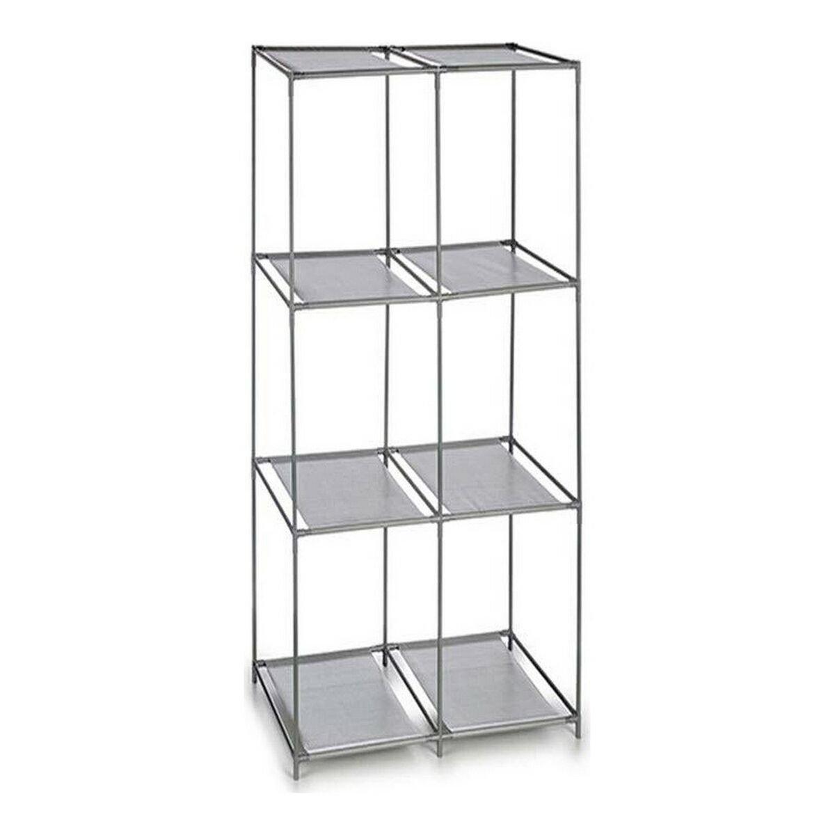 Estantería Kipit Gris Metal Tela Plástico 35 x 102 x 68 cm