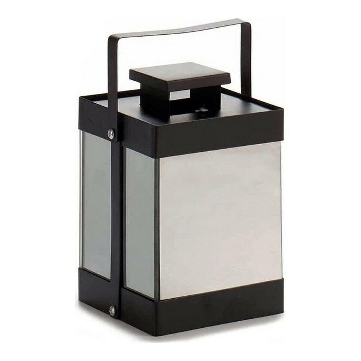 Farol LED Gift Decor Negro Espejo 12,5 x 18,5 x 12,5 cm Metal