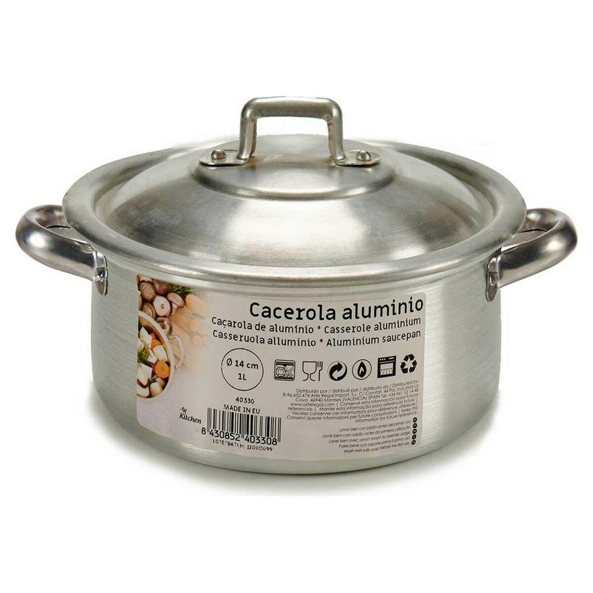 Cacerola Kinvara Plateado Plata 1 L 20,5 x 7 x 14 cm 20,5 x 9,5 x 16 cm