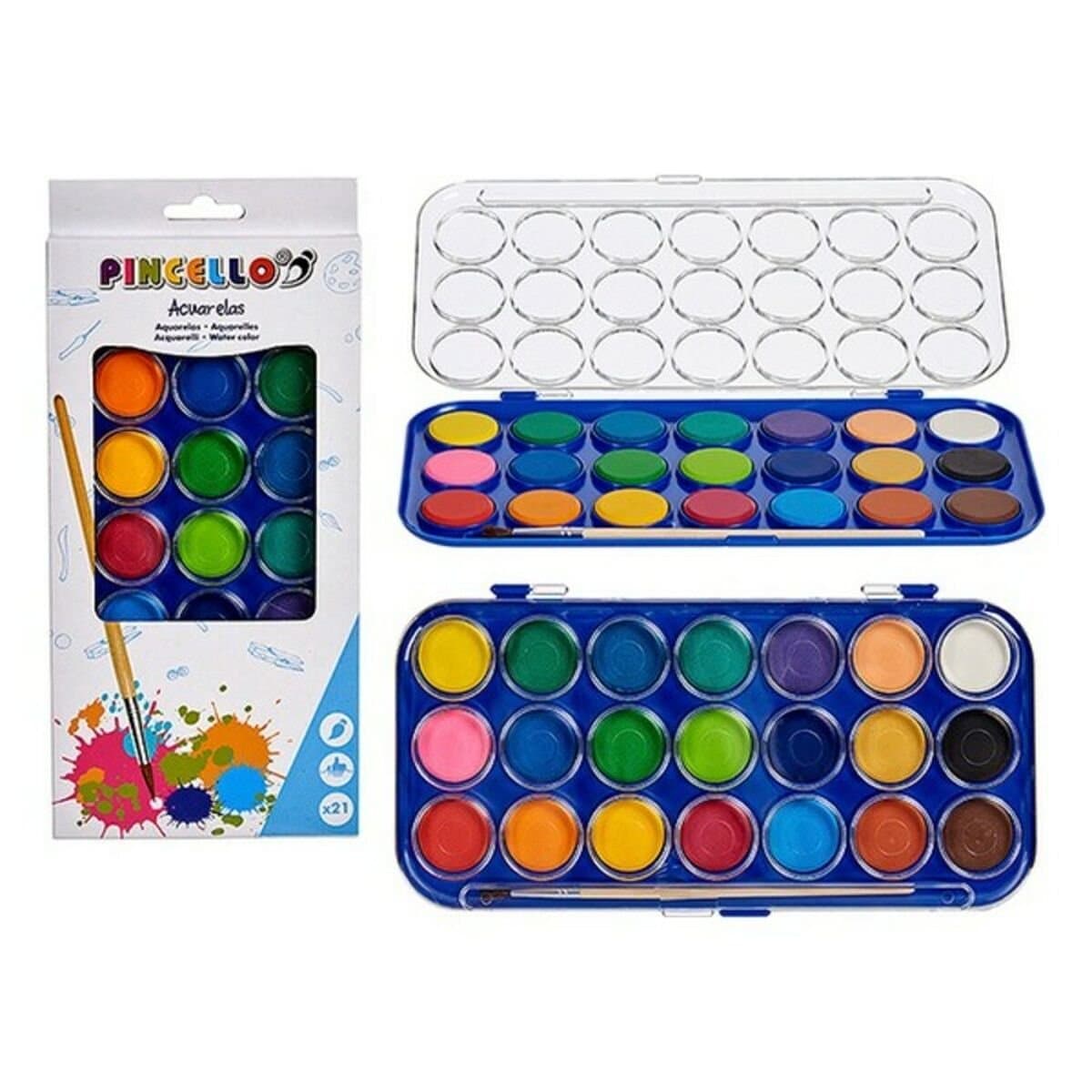 Acuarelas (21 pcs)