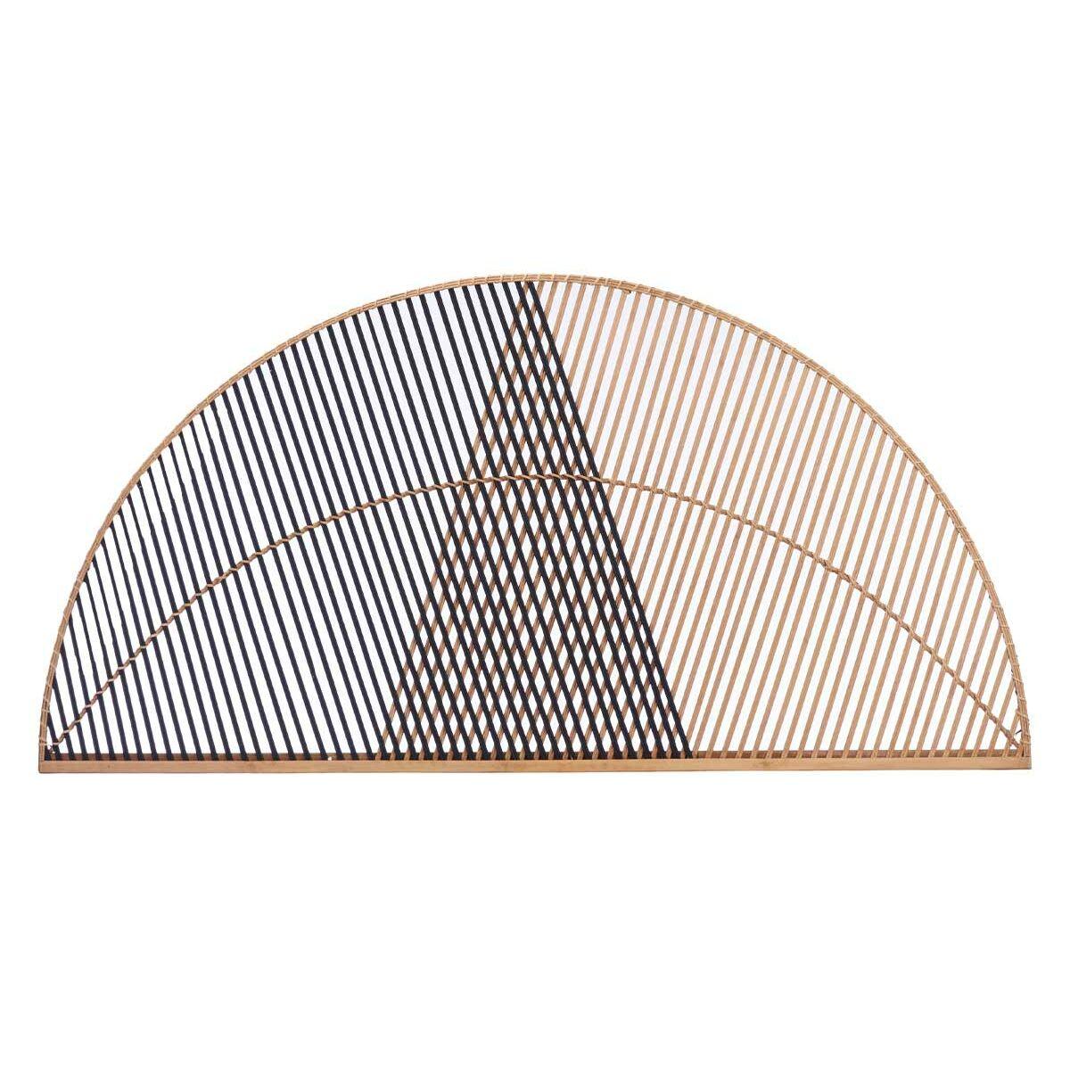 Cabecero de Cama Gift Decor Marrón Negro Natural 160 x 80,5 x 2 cm Triángulo