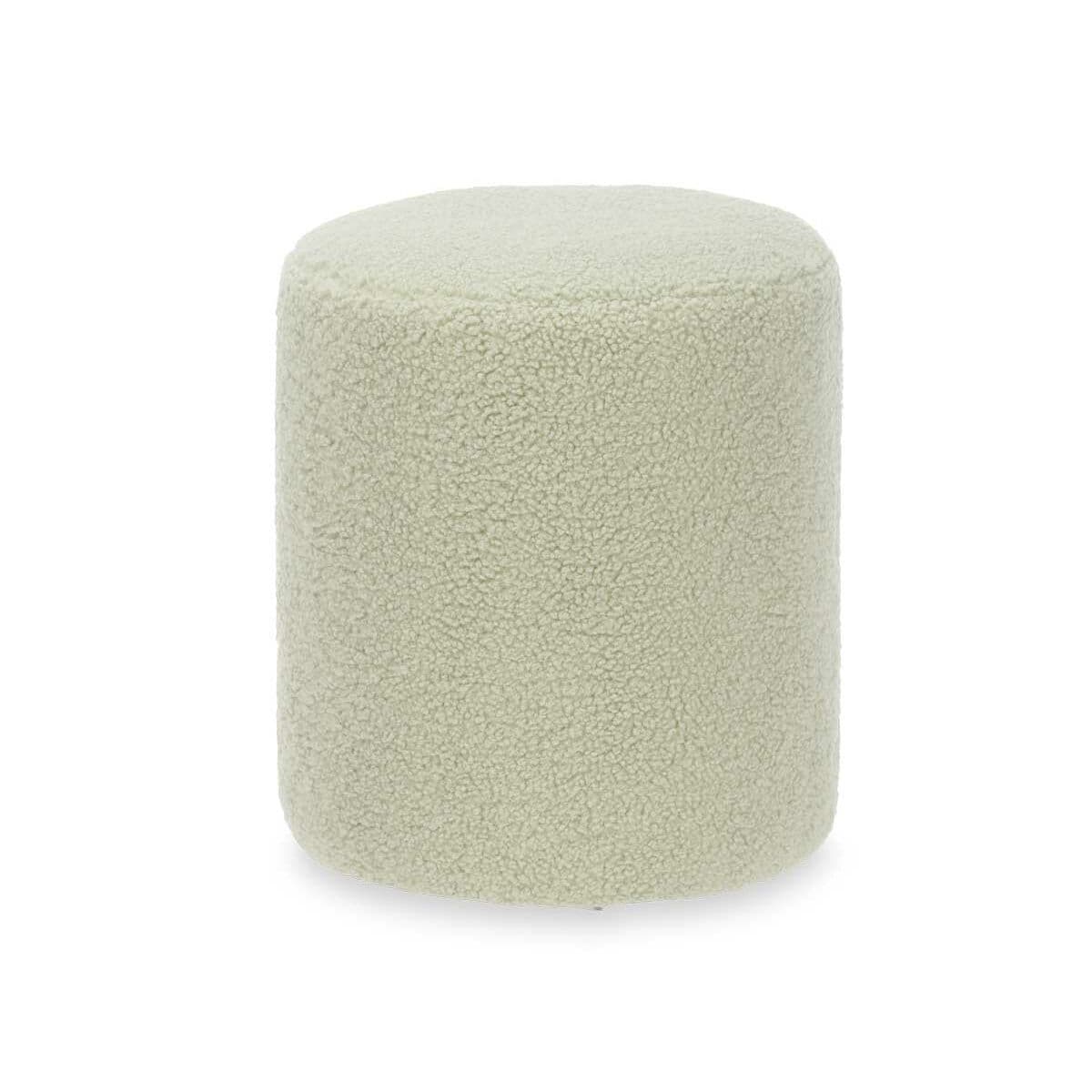 Puff Gift Decor Verde Tela Madera MDF