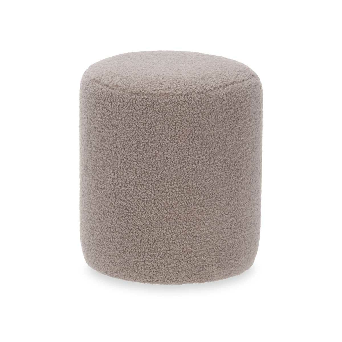 Puff Gift Decor Marrón Tela Madera MDF