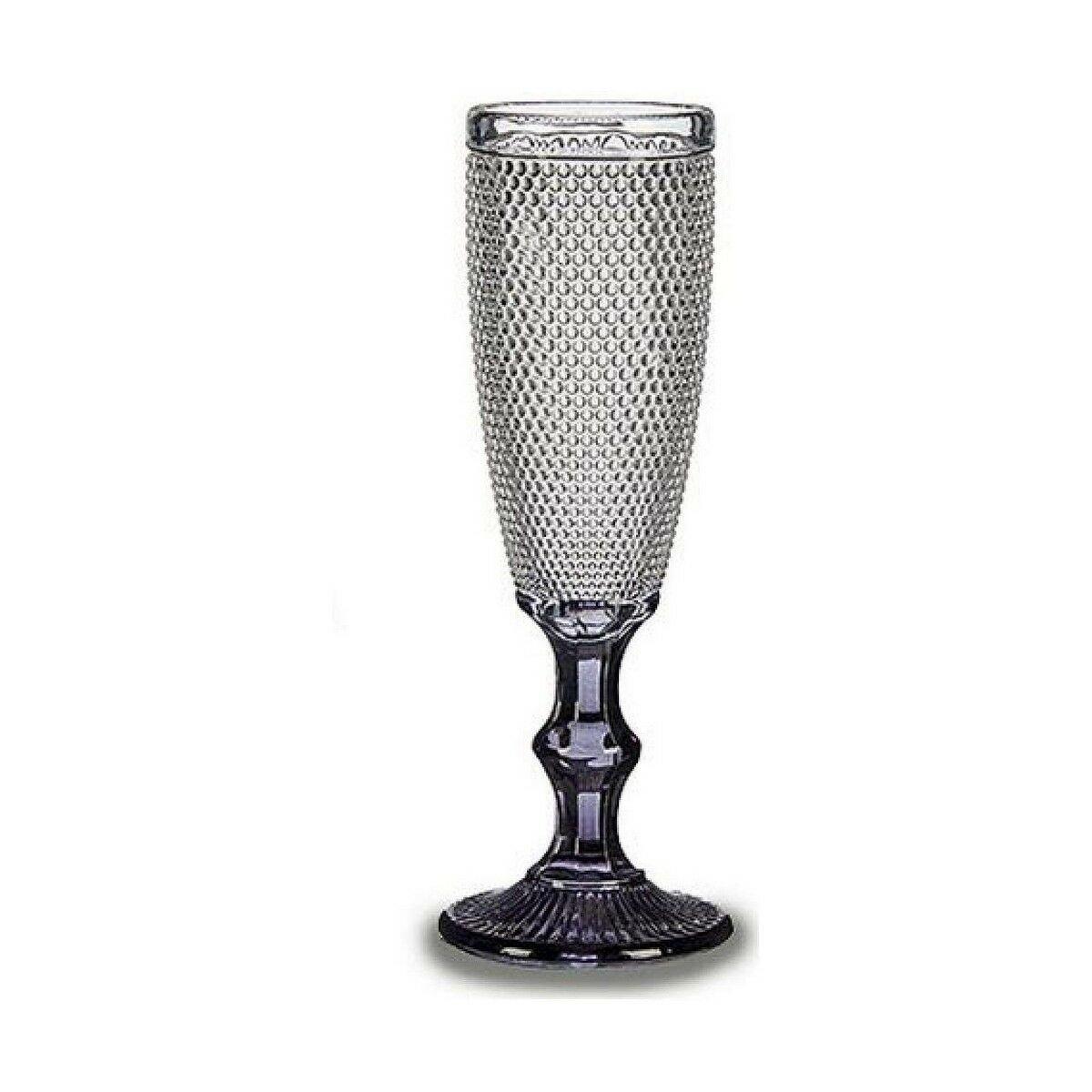Copa de champán Vivalto Transparente Antracita Vidrio 185 ml