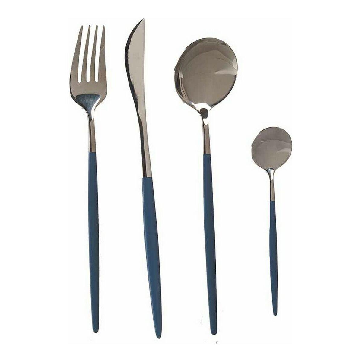 Set de Cubiertos Kinvara Gris Plateado Acero Inoxidable 16 x 5 x 24,5 cm