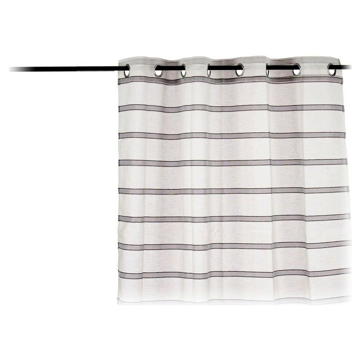 Cortina Gift Decor Gris 140 x 0,1 x 260 cm Visillo Rayas