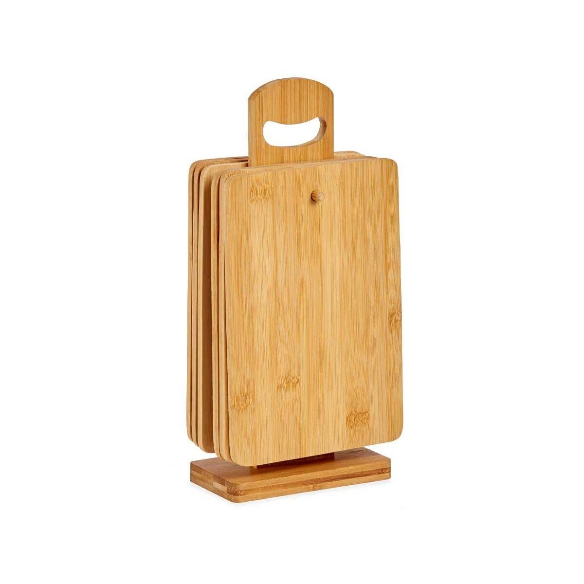 Juego de tablas de cortar Vintage Coconut Marrón 6,5 x 31 x 14 cm 14 x 31 x 6,5 cm Tabla de cortar Con soporte