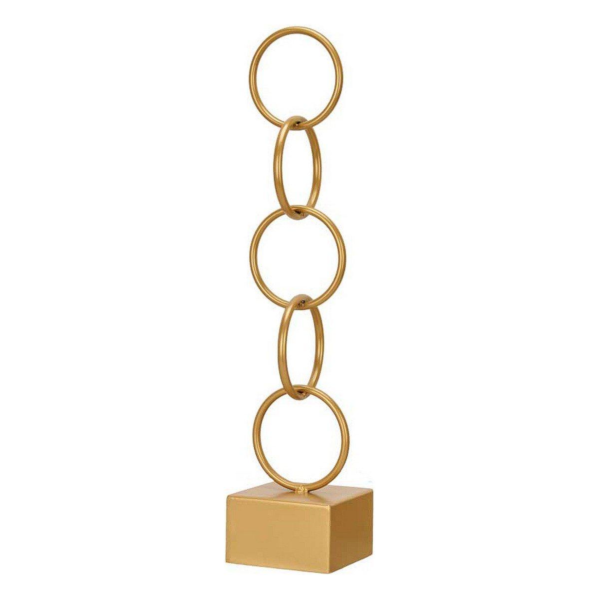 Figura Decorativa Gift Decor Dorado Aros 12,5 x 60,5 x 12,5 cm