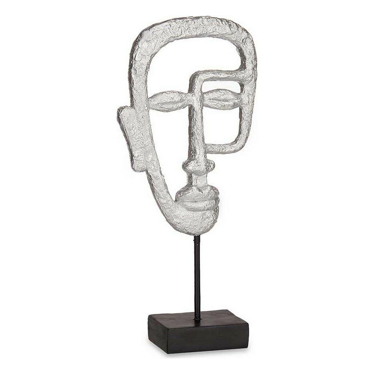 Figura Decorativa Gift Decor Plateado Plata Cara 19,5 x 38 x 10,5 cm
