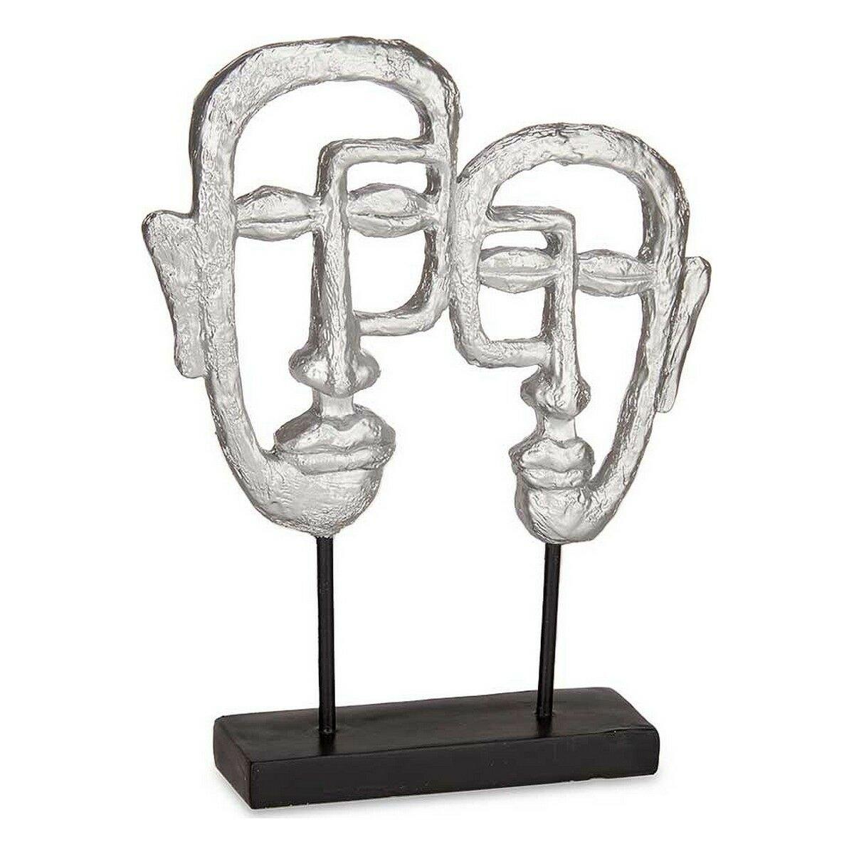 Figura Decorativa Gift Decor Plateado Plata Cara 27 x 32,5 x 10,5 cm
