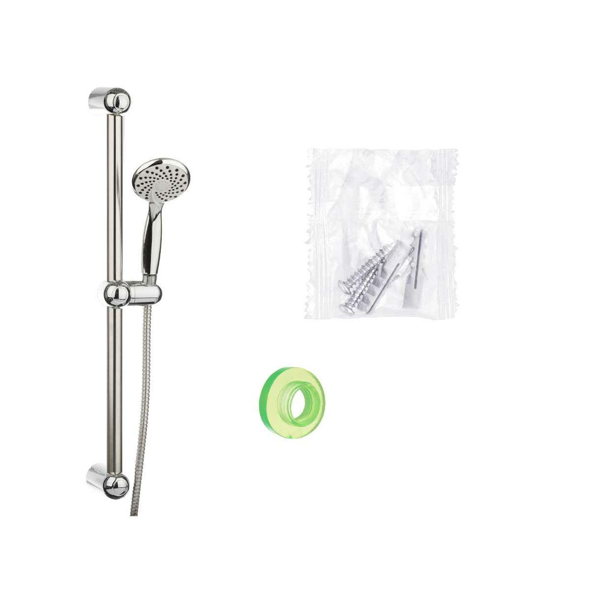 Columna de Ducha Berilo Blanco Plateado Metal 9,8 x 23,5 x 9,8 cm