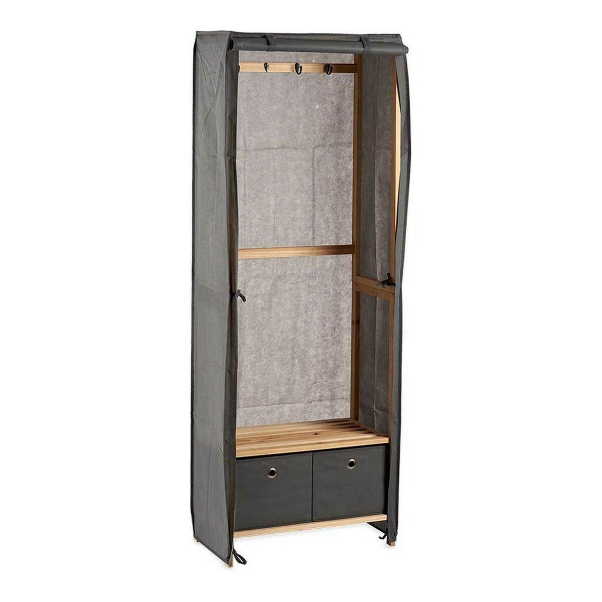 Perchero Kipit Gris Madera Tela 31,5 x 58 x 168 cm