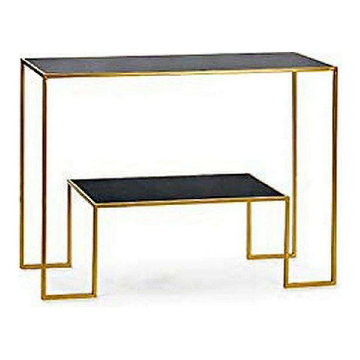 Recibidor Gift Decor BIG-S3605005 Negro Dorado 33 x 77 x 112 cm