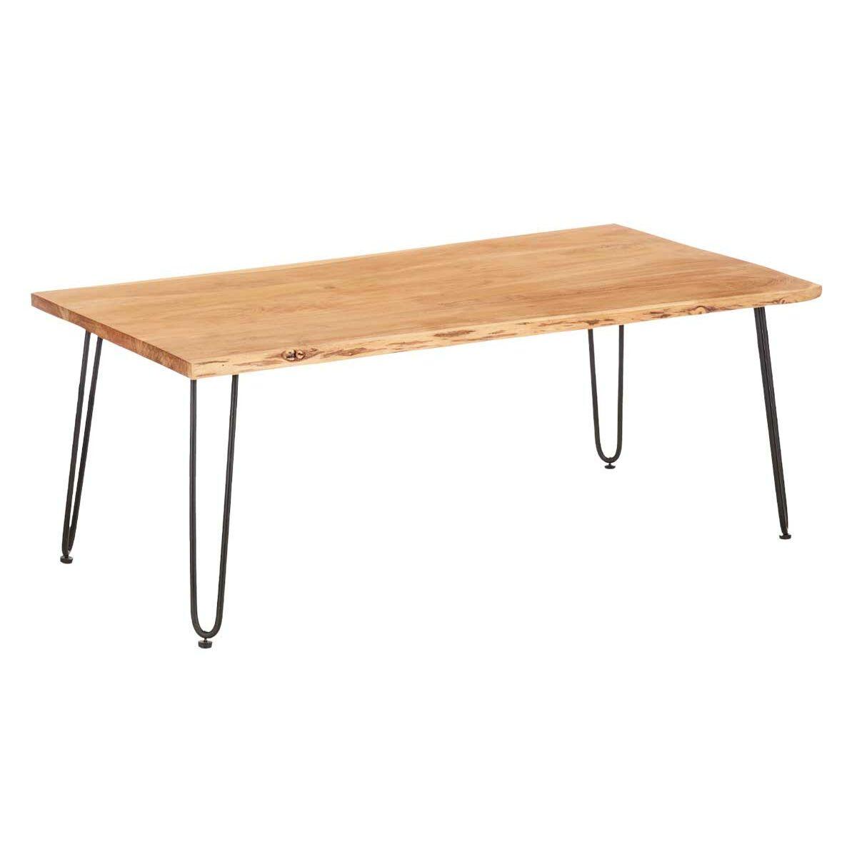 Mesa auxiliar Gift Decor Live Edge Marrón Negro 120 x 60 x 46 cm 120 x 4 x 60 cm