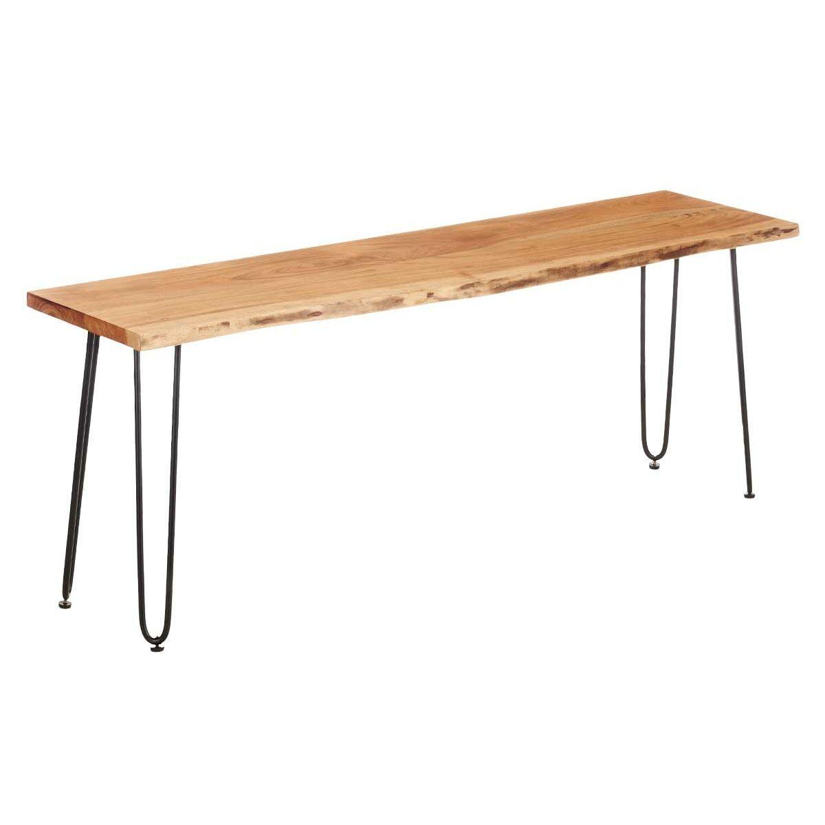 Mesa TV Gift Decor Live Edge Marrón Negro 140 x 37 x 52 cm 140 x 5,5 x 37 cm