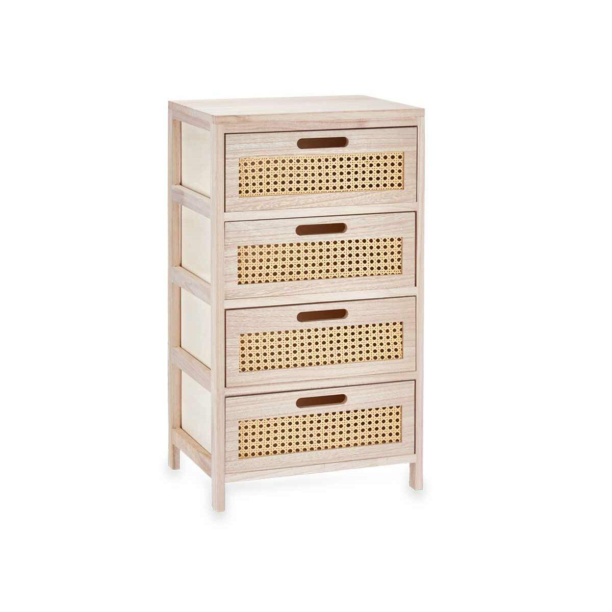 Cajonera Gift Decor Rattan Natural 40 x 73 x 29 cm 40 x 70 x 29 cm 4 cajones