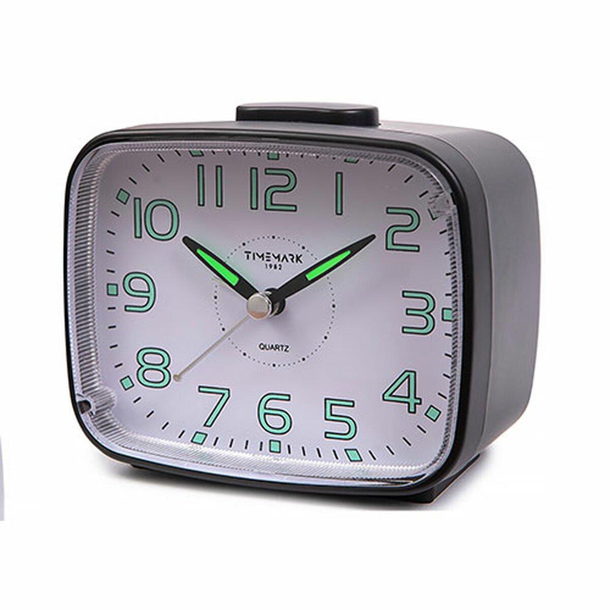 Reloj-Despertador Analógico Timemark 12 x 9,5 x 6,5 cm Negro Clásico