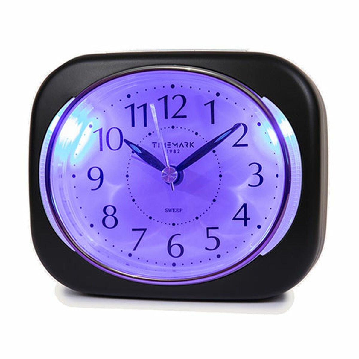 Reloj-Despertador Analógico Timemark 10 x 8,5 x 4 cm Negro Plástico Clásico