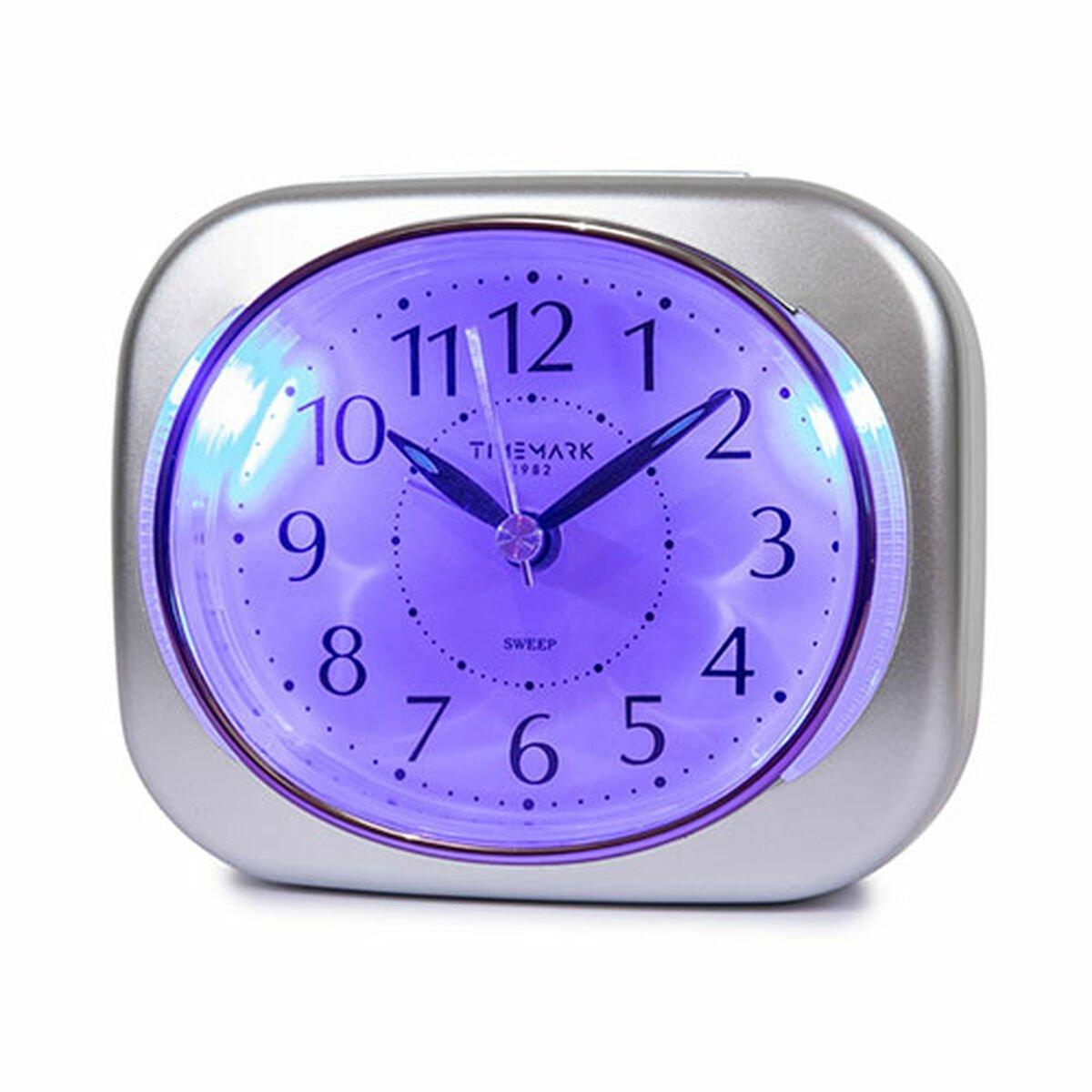 Reloj-Despertador Analógico Timemark 10 x 8,5 x 4 cm Plateado Clásico