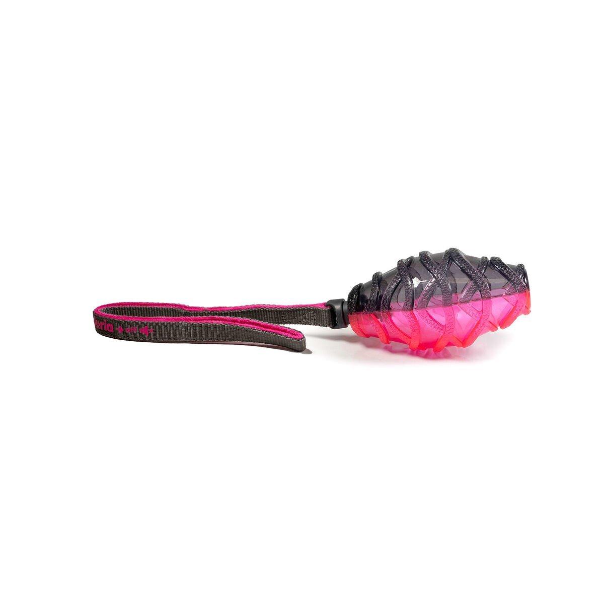 Lanzador de Pelotas para Perros Gloria Gris Rosa TPR Rugby L