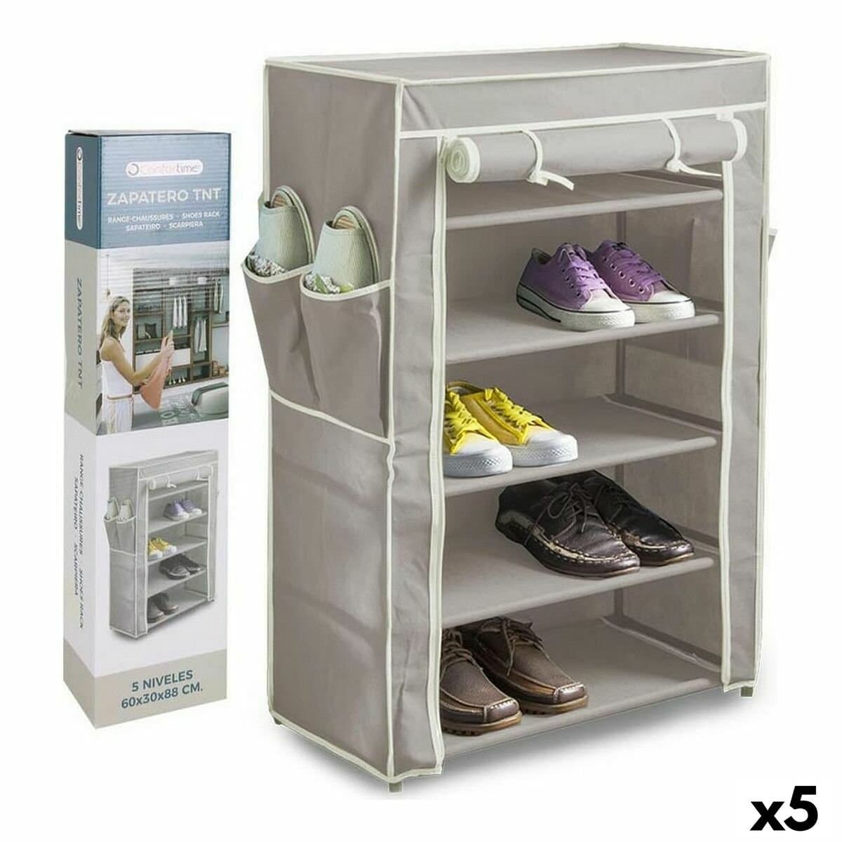 Zapatero Confortime TNT (Non Woven) 60 x 30 x 88 cm (5 Unidades)