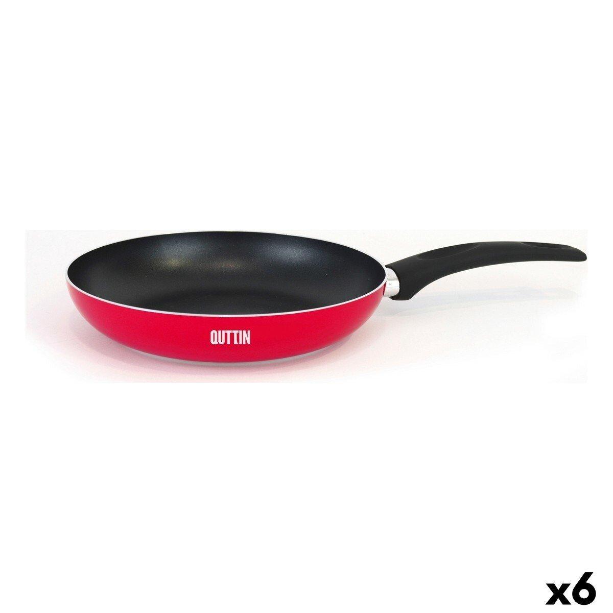 Sartén Antiadherente Quttin Infinity Plus Rojo 30,3 x 49 cm (6 Unidades)