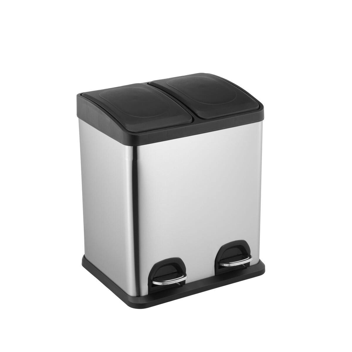 Cubo de Basura para Reciclaje Confortime Acero Inoxidable