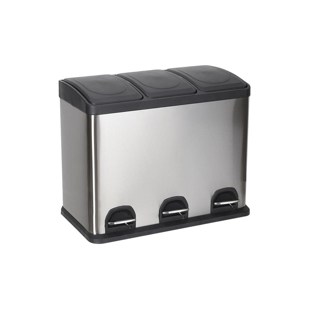 Cubo de Basura para Reciclaje Confortime Acero Inoxidable 45 L