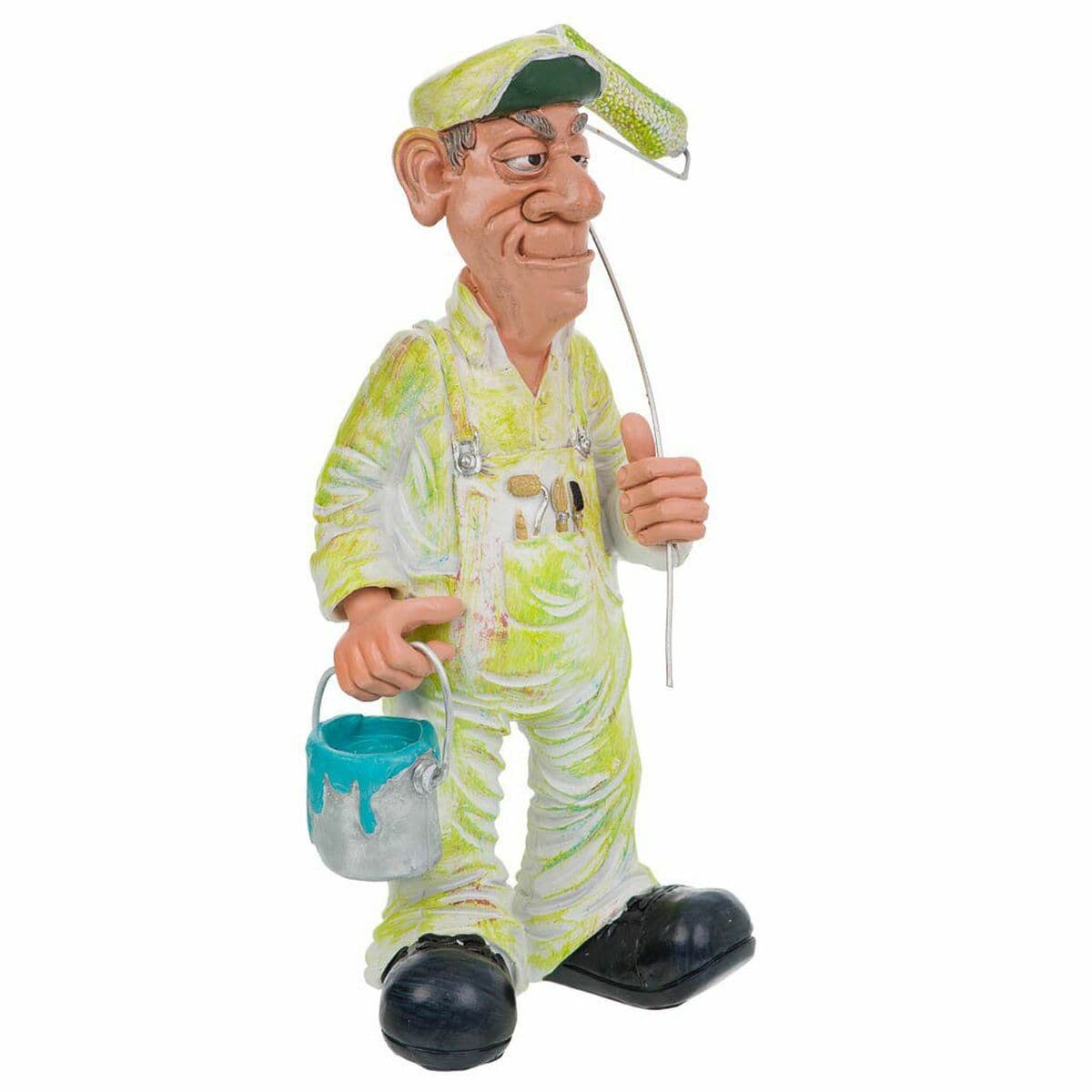 Figura Coleccionable Alexandra House Living Poliresina Pintor 10 x 25 x 15 cm