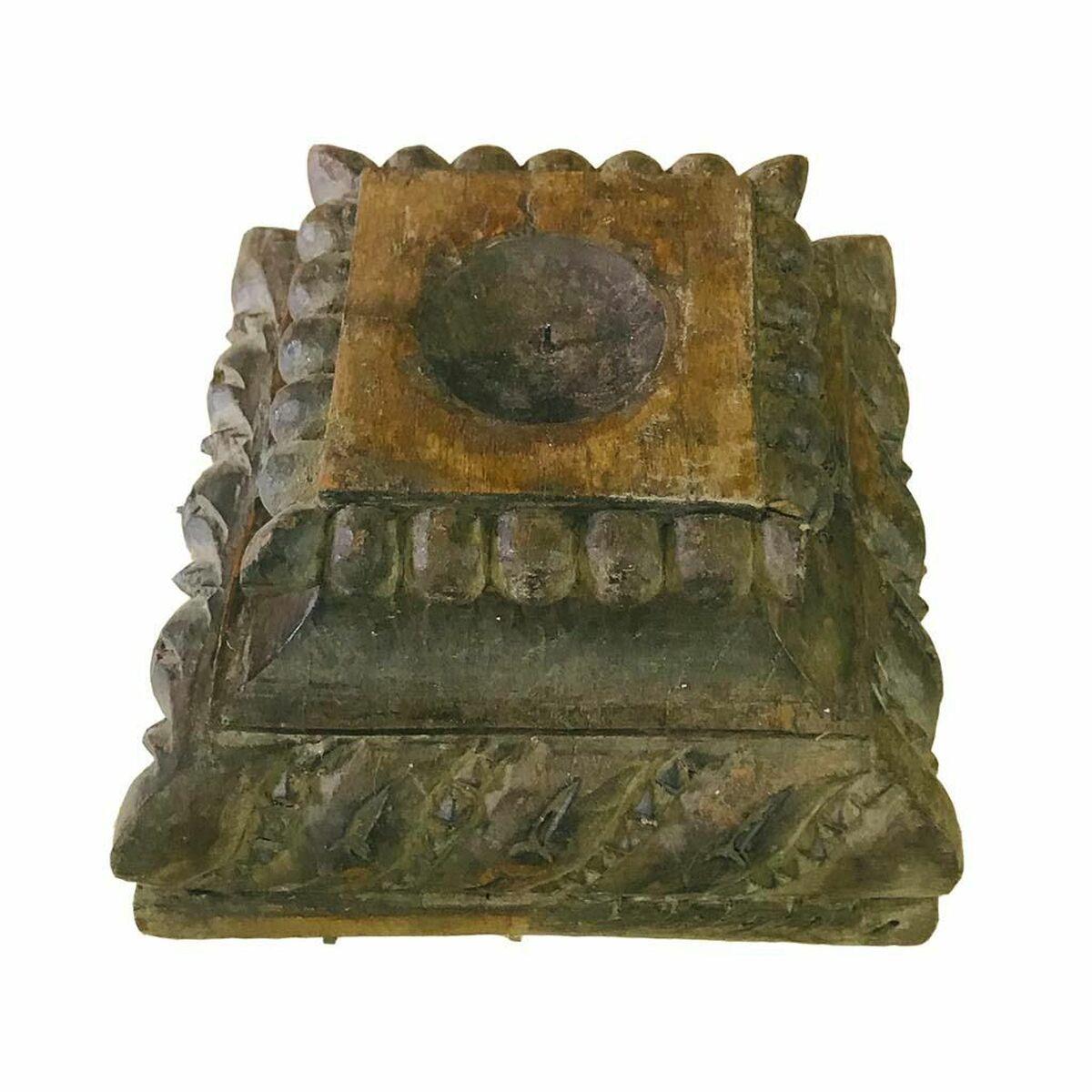 Candelero Alexandra House Living Madera Reciclada 26 x 16 x 25 cm