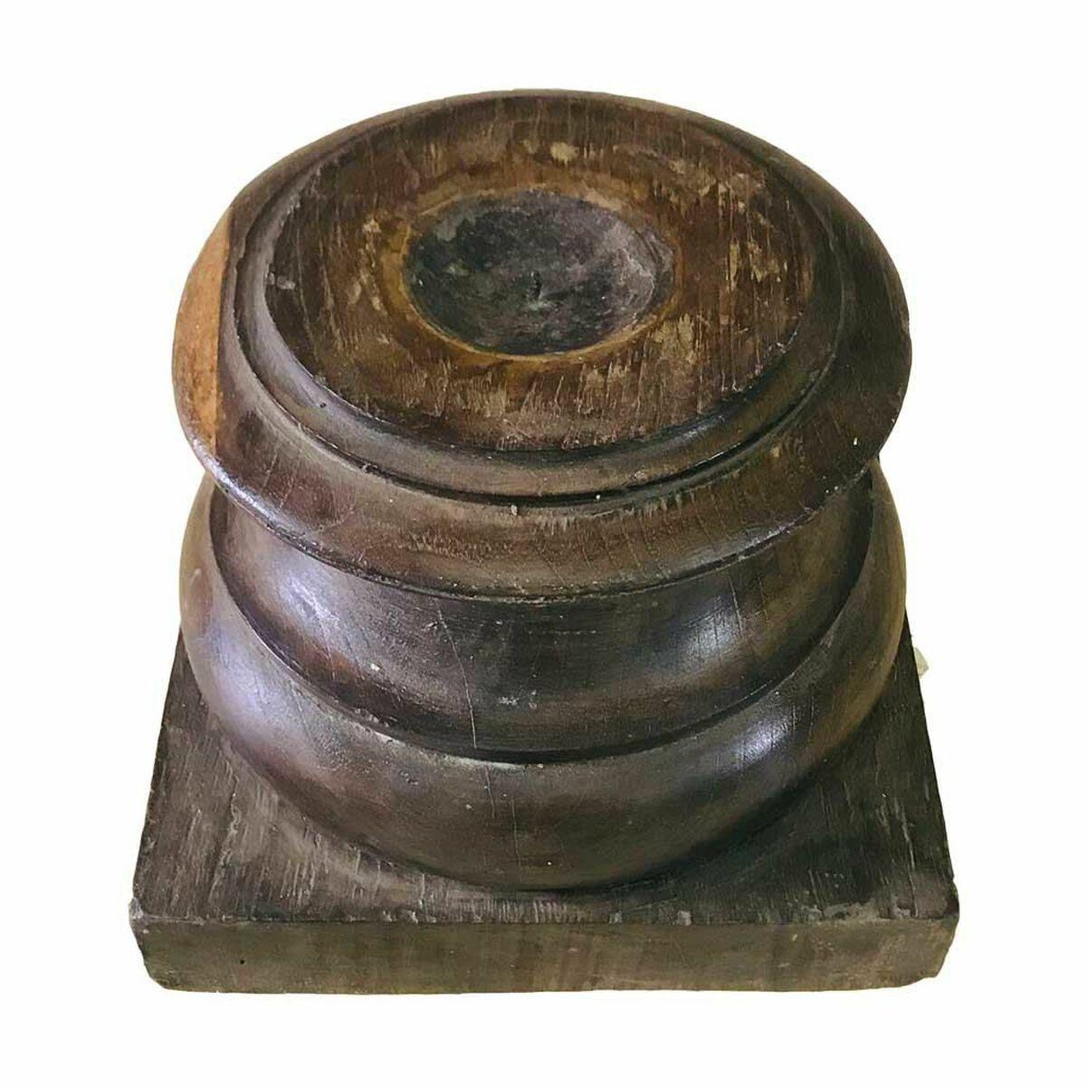 Candelero Alexandra House Living Madera Reciclada 26 x 21 x 26 cm