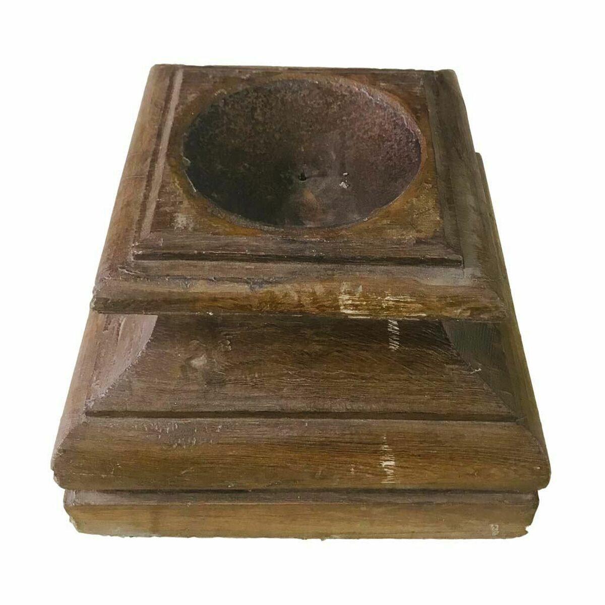 Candelero Alexandra House Living Madera Reciclada 30 x 23 x 31 cm