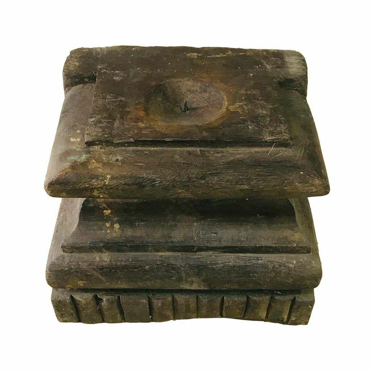 Candelero Alexandra House Living Madera Reciclada 20 x 22 x 27 cm