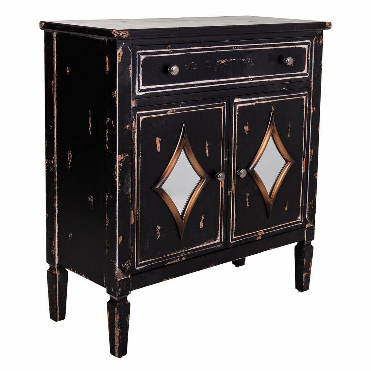 Recibidor Alexandra House Living Negro 36 x 88 x 80 cm