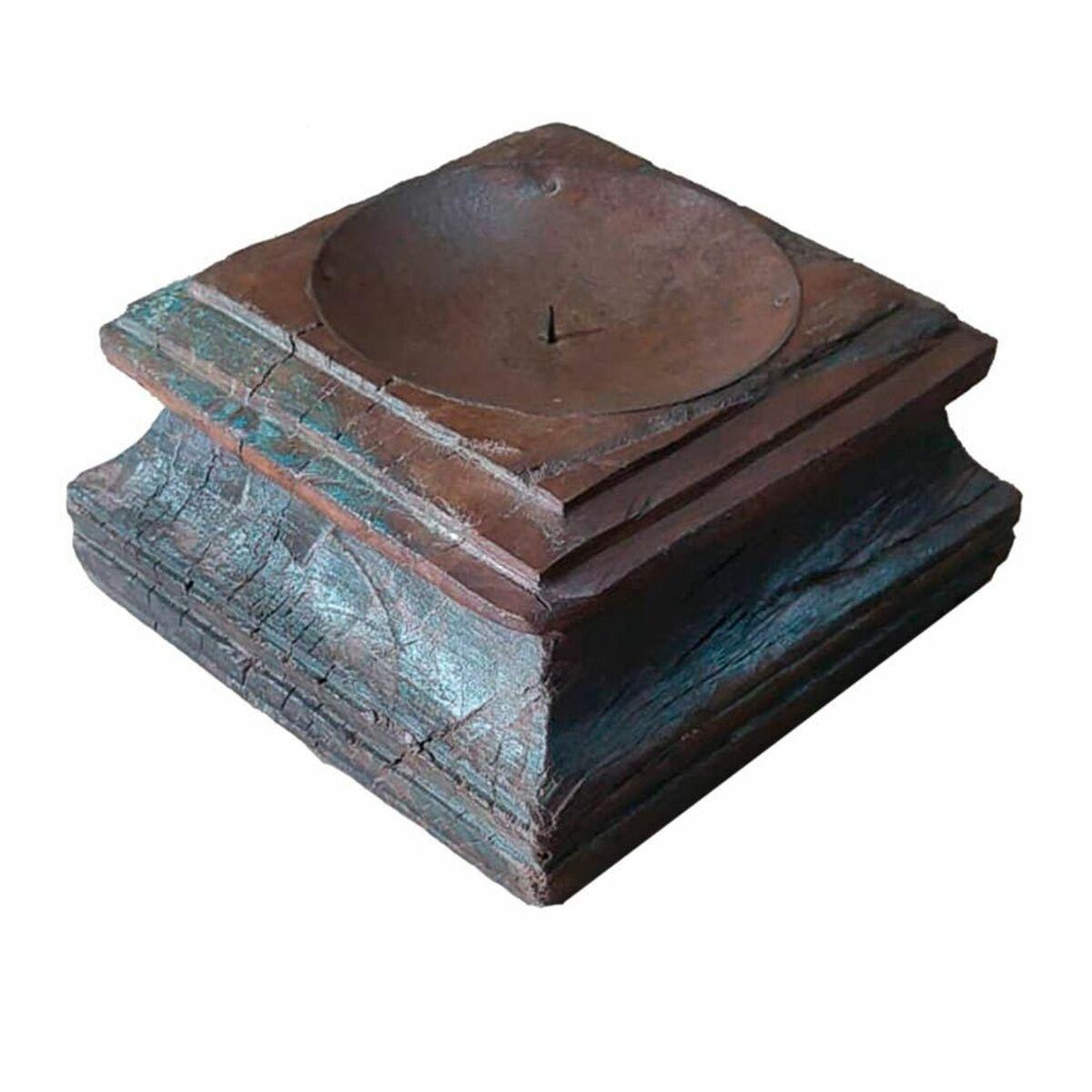 Candelero Alexandra House Living Marrón Acacia Madera de mango 22 x 12 x 22 cm