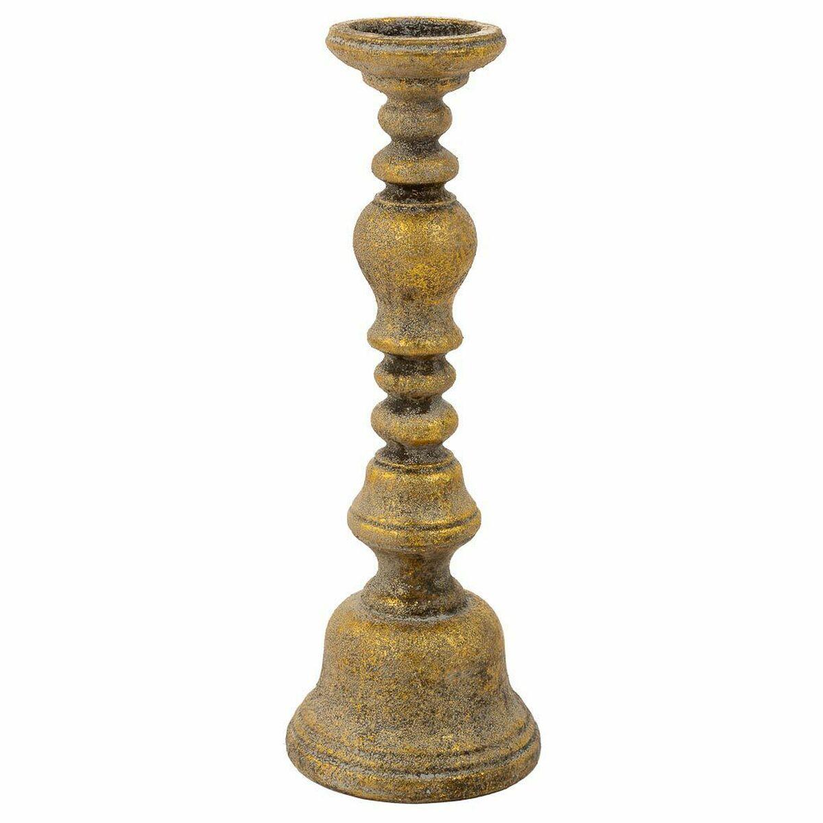 Candelero Alexandra House Living Dorado Resina 16 x 46 x 16 cm
