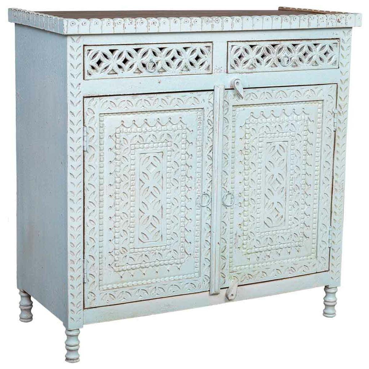 Recibidor Alexandra House Living Azul Marrón 43 x 94 x 95 cm