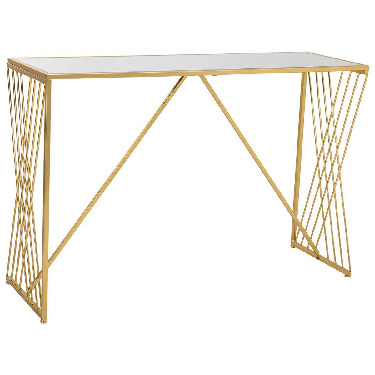 Recibidor Alexandra House Living Dorado 40 x 80 x 120 cm