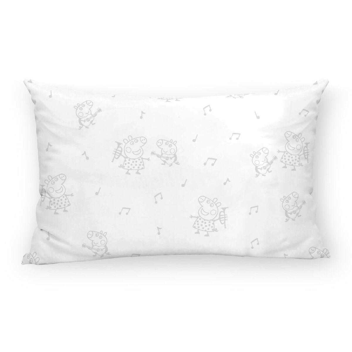 Funda de almohada Peppa Pig Gris Multicolor 30 x 50 cm 100 % algodón