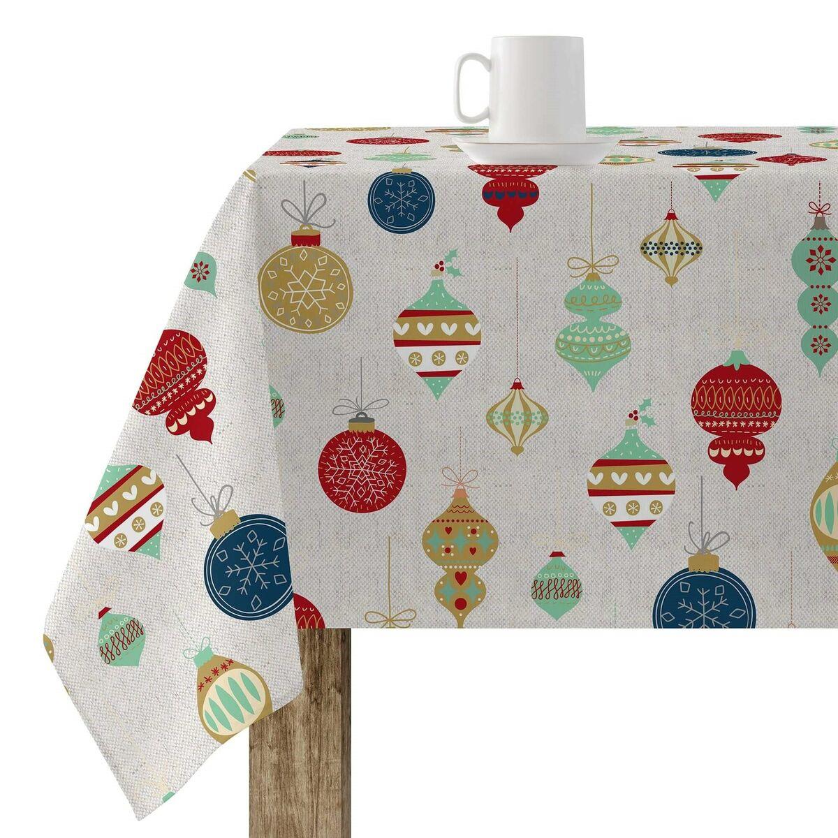 Mantel resinado antimanchas Belum Merry Christmas Multicolor 200 x 150 cm