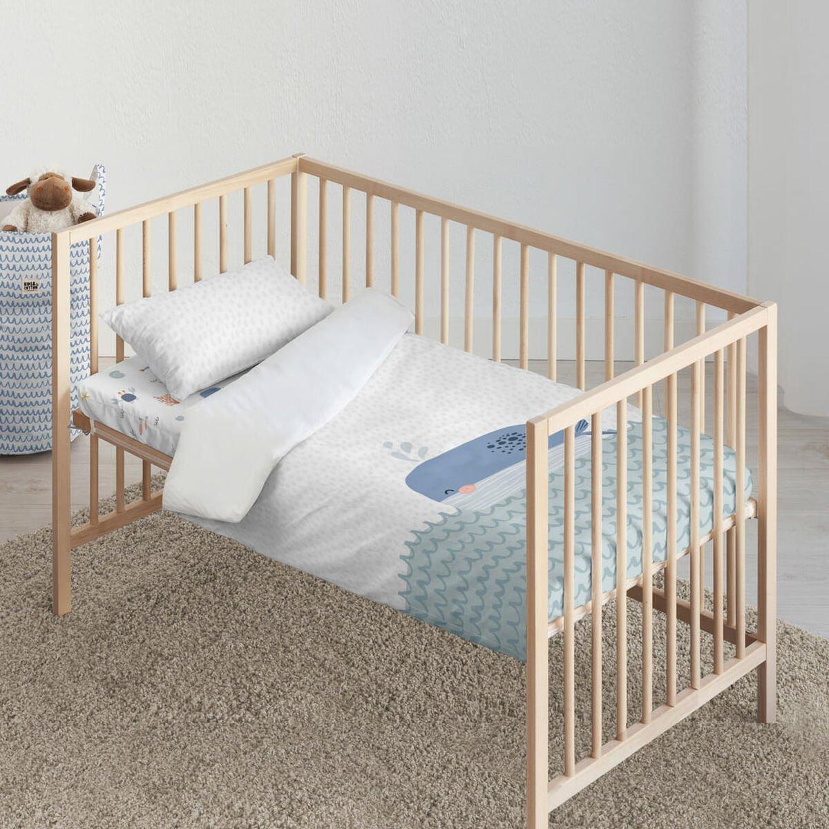 Funda Nórdica Kids&Cotton Malu Big Azul 115 x 145 cm