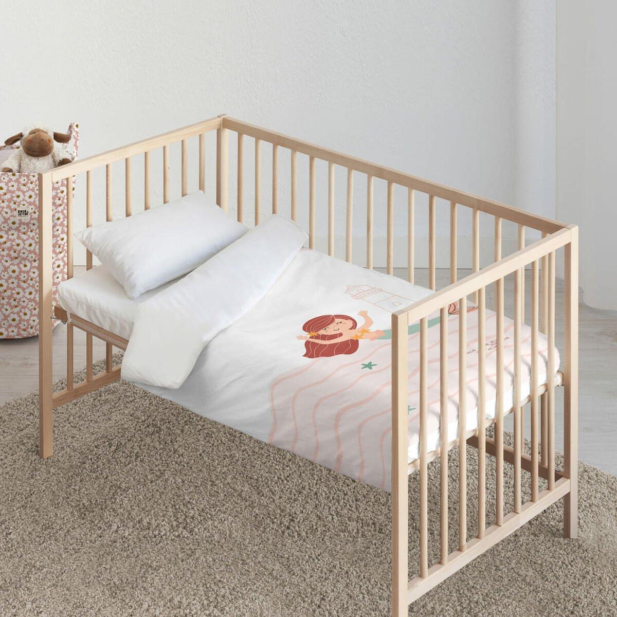 Funda Nórdica Kids&Cotton Mosi Big Rosa 115 x 145 cm