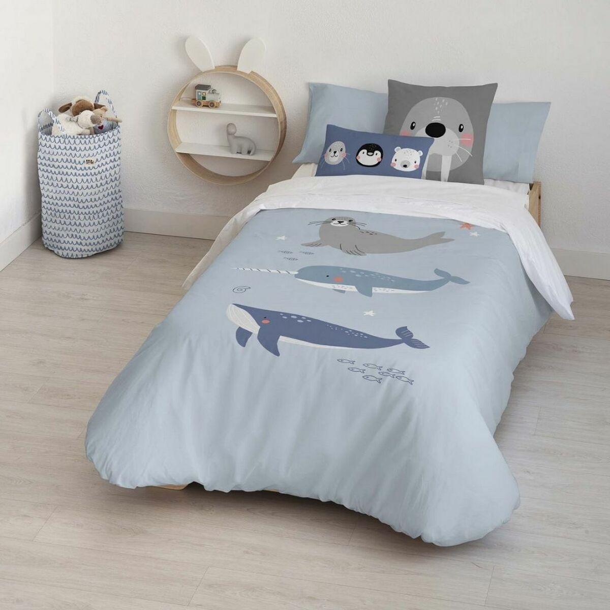 Funda Nórdica Kids&Cotton Tabor Big Azul 155 x 220 cm
