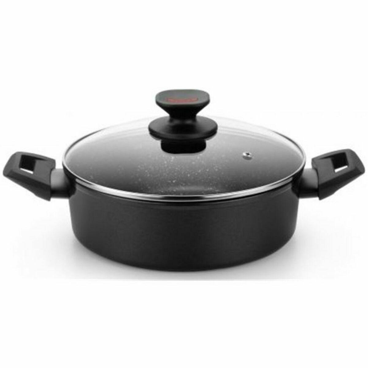 Cacerola Monix TITAN ROCK Negro Ø 32 cm