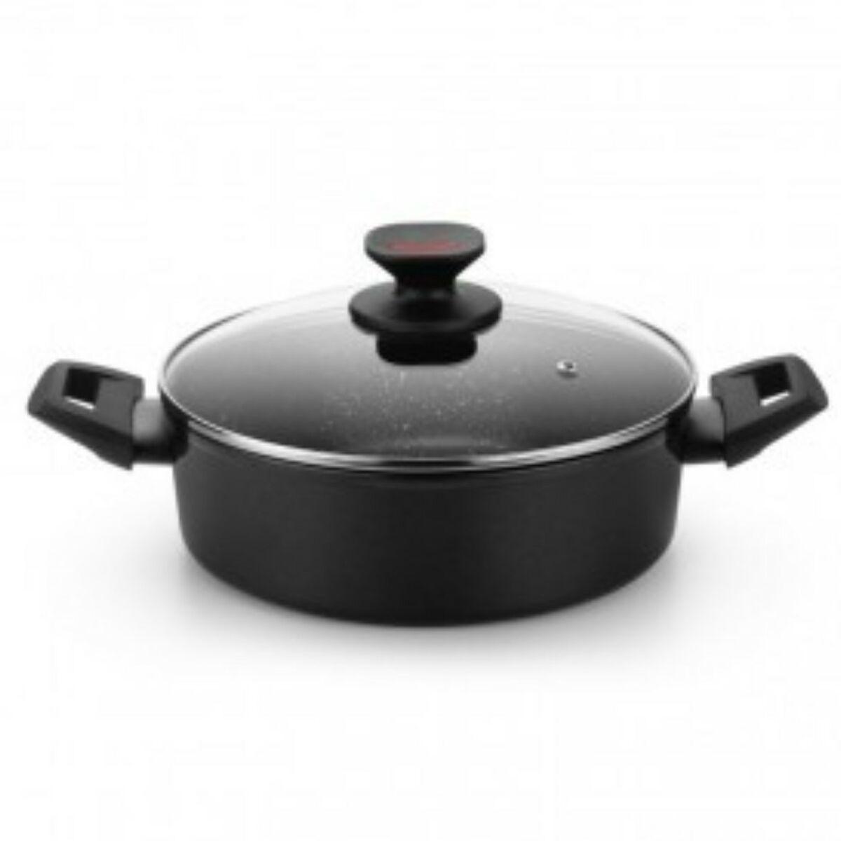 Cacerola Monix TITAN ROCK Negro Ø 28 cm