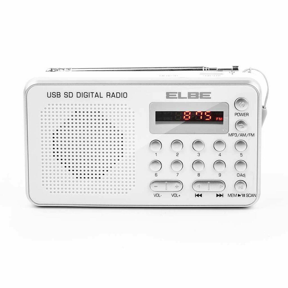 Radio ELBE RF49USB Blanco AM/FM