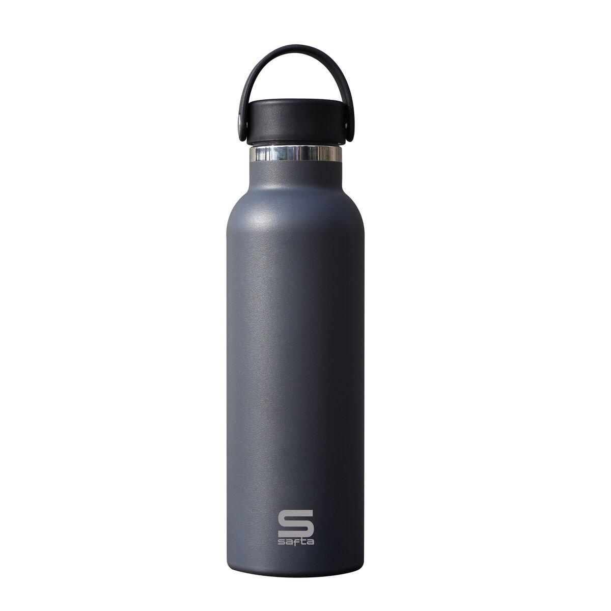 Botella Térmica Safta Antracita Antracita Silicona Acero Inoxidable